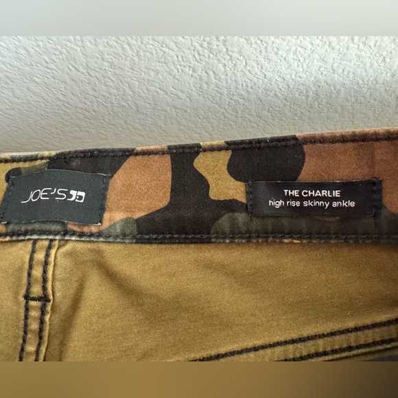 Joe’s jeans high rise skinny ankle camo coated pants - Picture 5 of 9